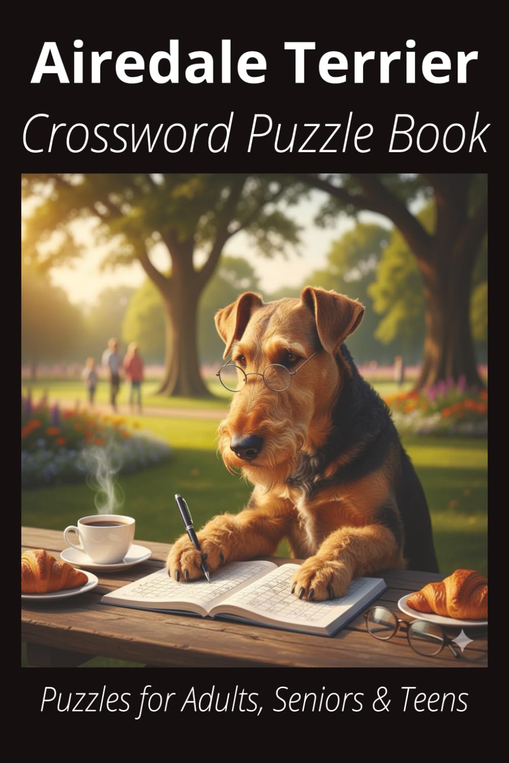 Airedale Terrier Crossword Puzzle Book: Crossword Puzzles with Easy-to-Read Print About Airedale Terriers, Loyal Companions, Training, Fun Facts & ... Pet Lovers, Vacations, and Relaxing Moments