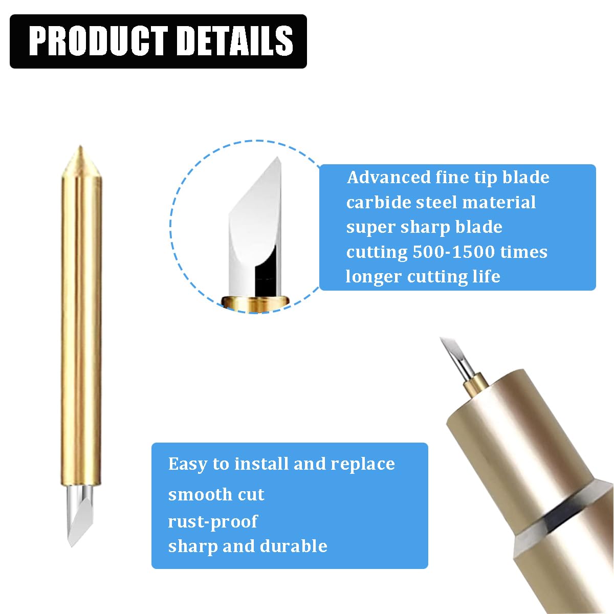 Cricut Premium Fine Point Replacement Blade voor Maker en Explore
