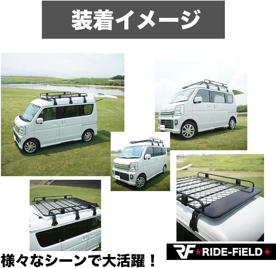 カーゴ ルーフ キャリア ダッジフォードGMCホンダルーフトップラックアルミ製50インチクロスバー荷物キャリア Fit Dodge Ford