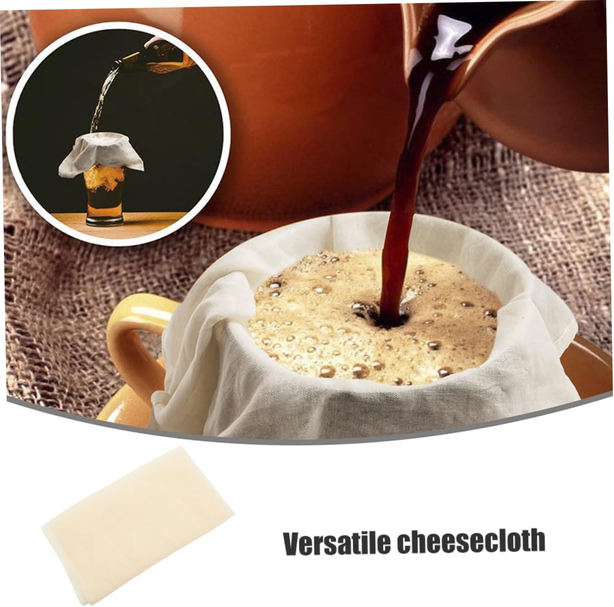 SOLUSTRE Cheese Making Supplies: 2-piece Cheese Cloth Straining for Yogurt Tofu and More Easy to Use