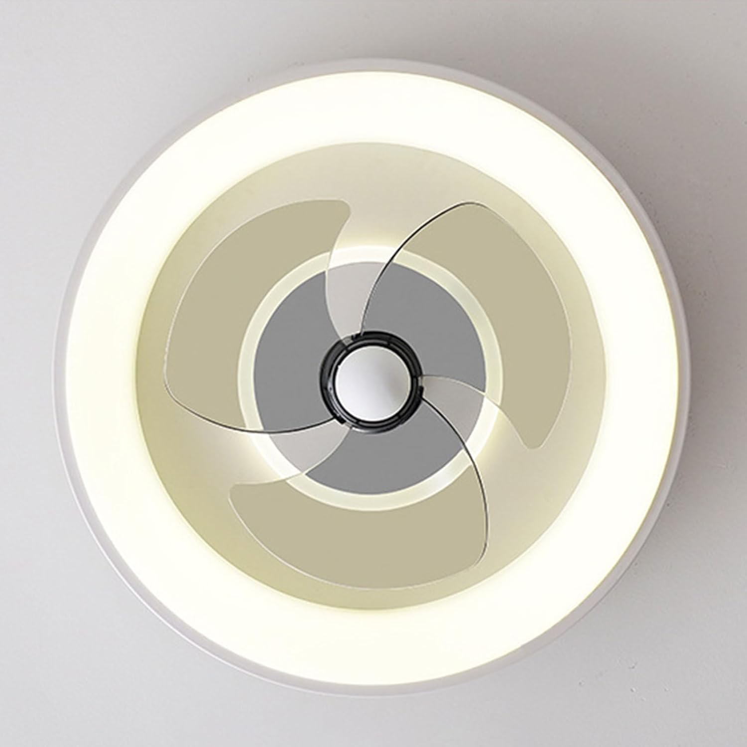 Modern Dimmable Ceiling Lights Fan Lighting Remote 6 Speeds Ceiling Fan with Light Indoor Mute Ceiling Fan Light 72W LED Colse to Ceiling Lights for Bedroom Dining Room Entrance