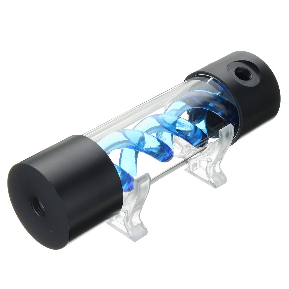 G1/4 200Mm Blue Computer Cilindro T-Virus Elica Sospensione Acqua di Raffreddamento Serbatoio per Il Raffreddamento del Computer