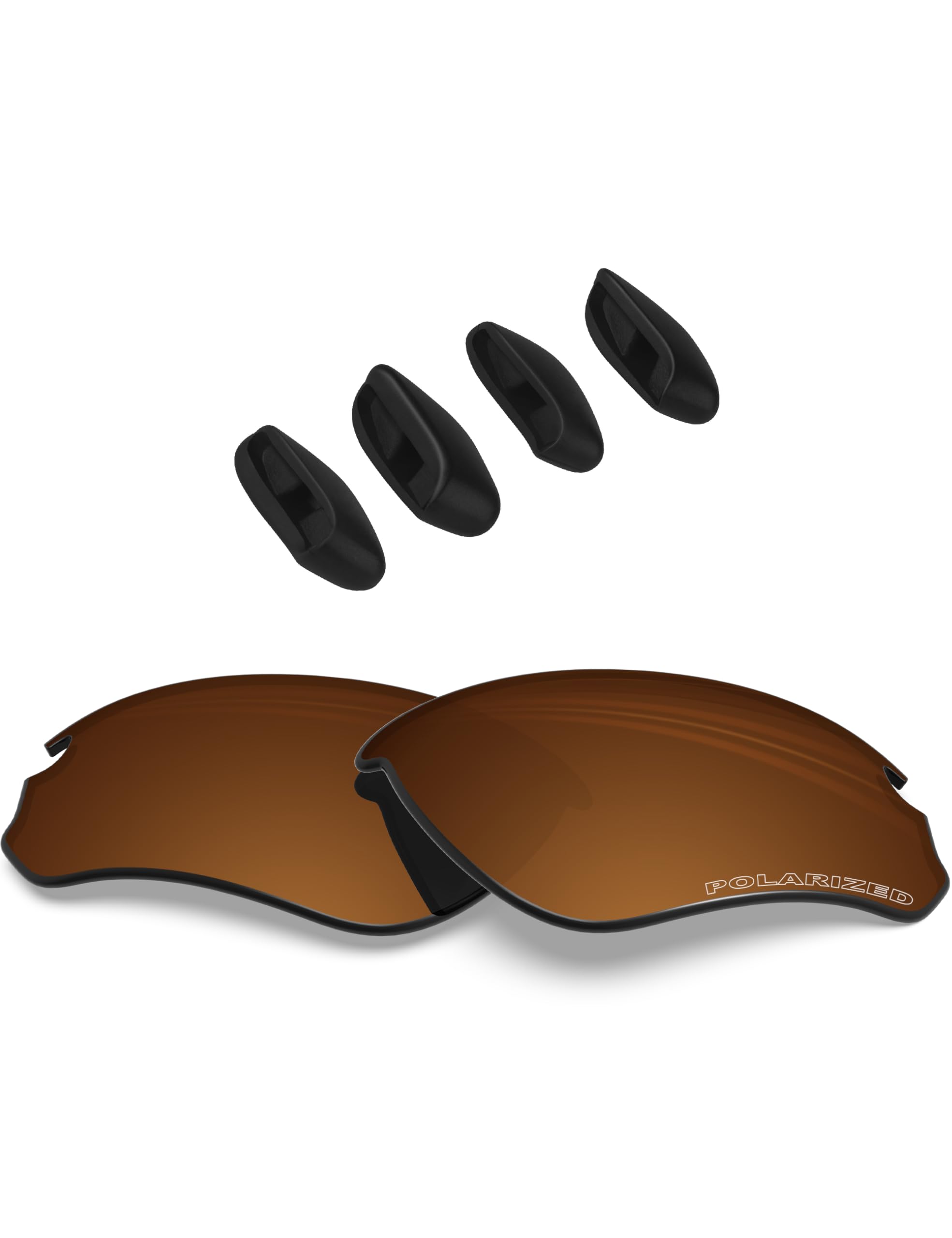 Blazerbuck Men's Amber Polarized Anti-Salt Polarized Replacet Lenses For Oakley Flak Draft Oo9364 - Amber