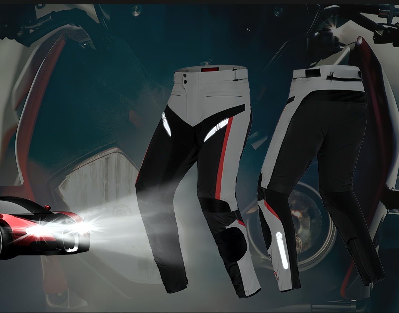 Traje De Moto Impermeable para Hombre Chaqueta Y Pantalón De Moto Traje De Blindado con Certificación CE Armadura Extraíble para Las Cuatro Estaciones Deportes Al Aire Libre