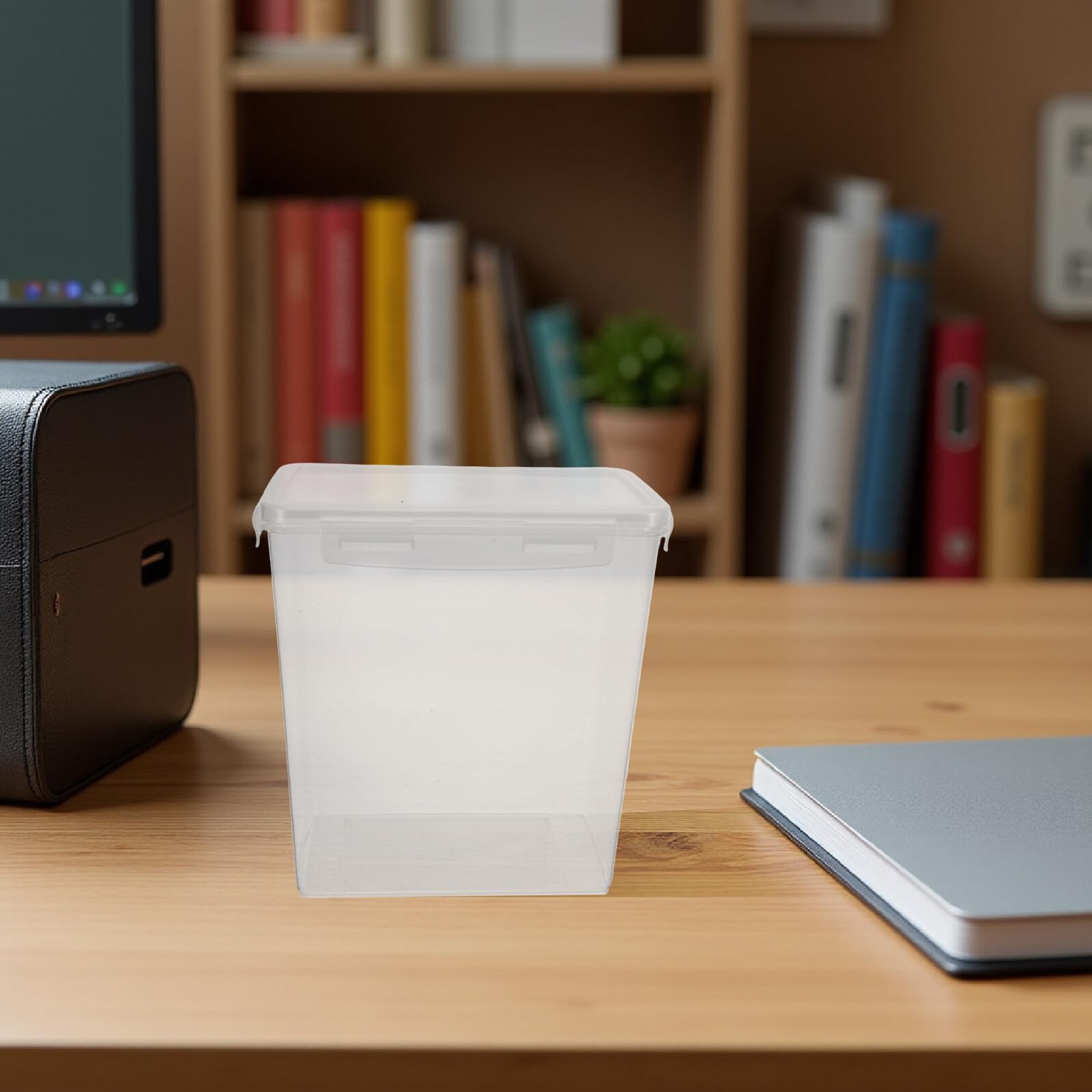 SOIMISS Caja Seca para Filamento de Impresora 3d 5.8l Tapa Hermética Transparente, Almacenamiento Resistente Humedad y Control de Humedad para Uso en Impresión 3d Industrial y Doméstico