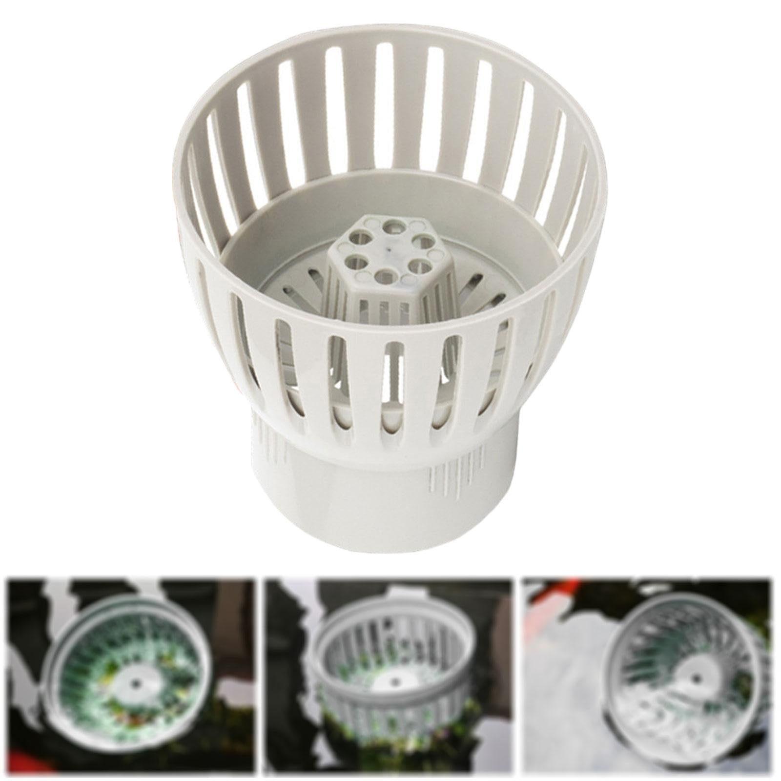 perfk Colector de Hojas de desechos Skimmer para Piscina, reemplazo de Doble Capa, 110mm
