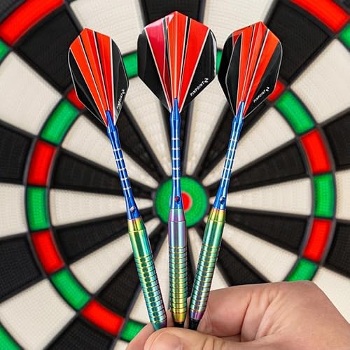 PINPOINT Soft Tip Dartboard | For Home Use with 6 Soft Tip Darts - Lightweight ABS Plastic Board - Optional Premium Soft Tip Darts (Premium Soft Tip Darts) - Image 2