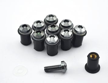 High Quality Motorcycle Parts CNC Machined Aluminum Alloy Motorbike Windshield Bolts Screw Set Gray Fit For KAWASAKI GTR1400/CONCOURS 14 2007-2012
