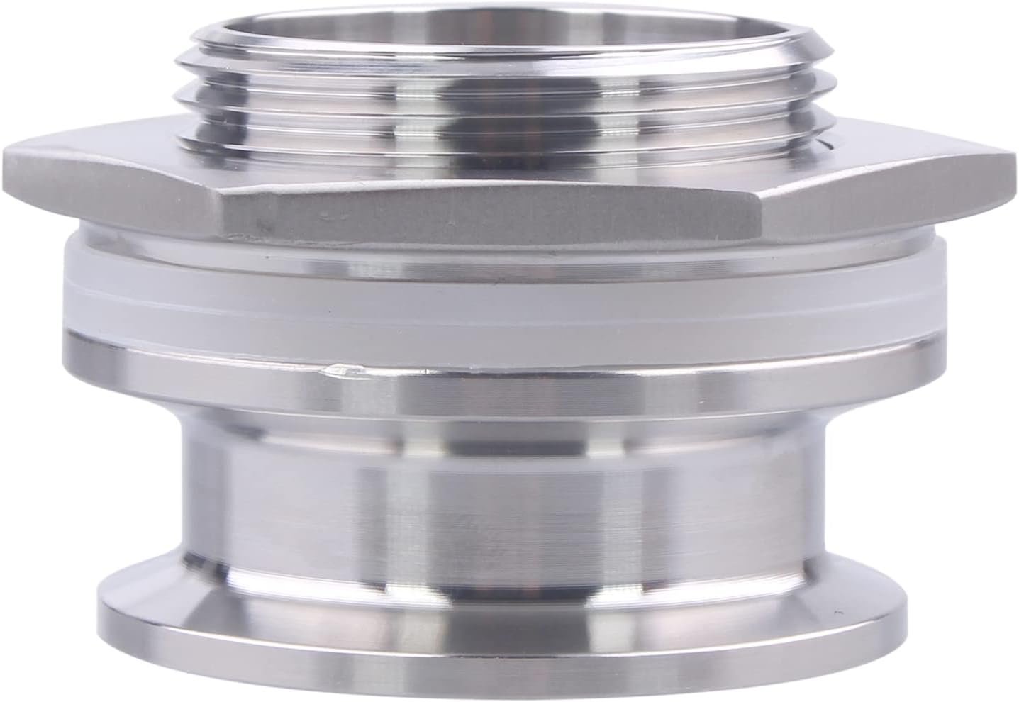 DERNORD 1.5" Tri Clamp Bulkhead Compression Fitting SS304 Weldless Homebrew Kettle Bulkhead(Inner Diameter : 34.8mm)