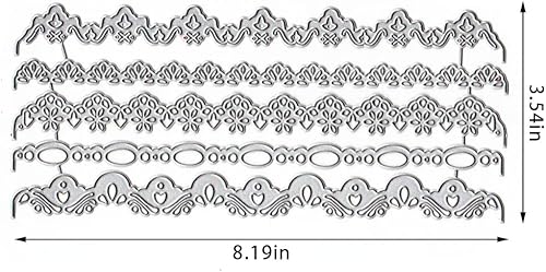 Miniatura 4 de 2 troqueles decorativos de borde para hacer tarjetas, troqueles de corte de borde de flores para álbumes de recortes en papel de liquidación,