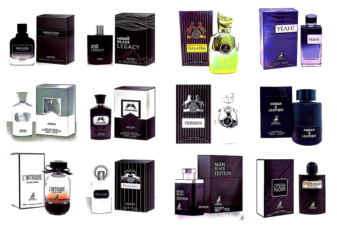 Hussain Anfar Perfumes 12 Perfume Jumbo Pack long lasting perfumes