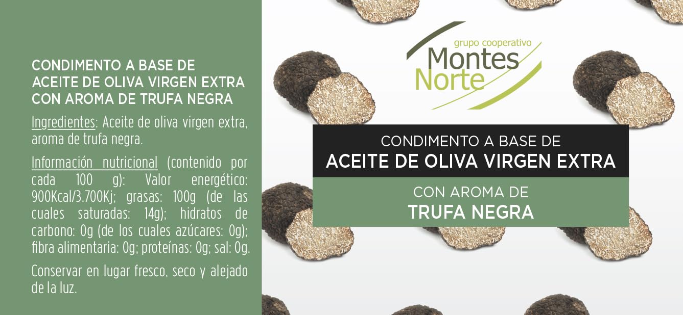 Condimentos a Base de Aceite de Oliva Virgen Extra Montes Norte, Pack de 7 Sabores x 100 ml