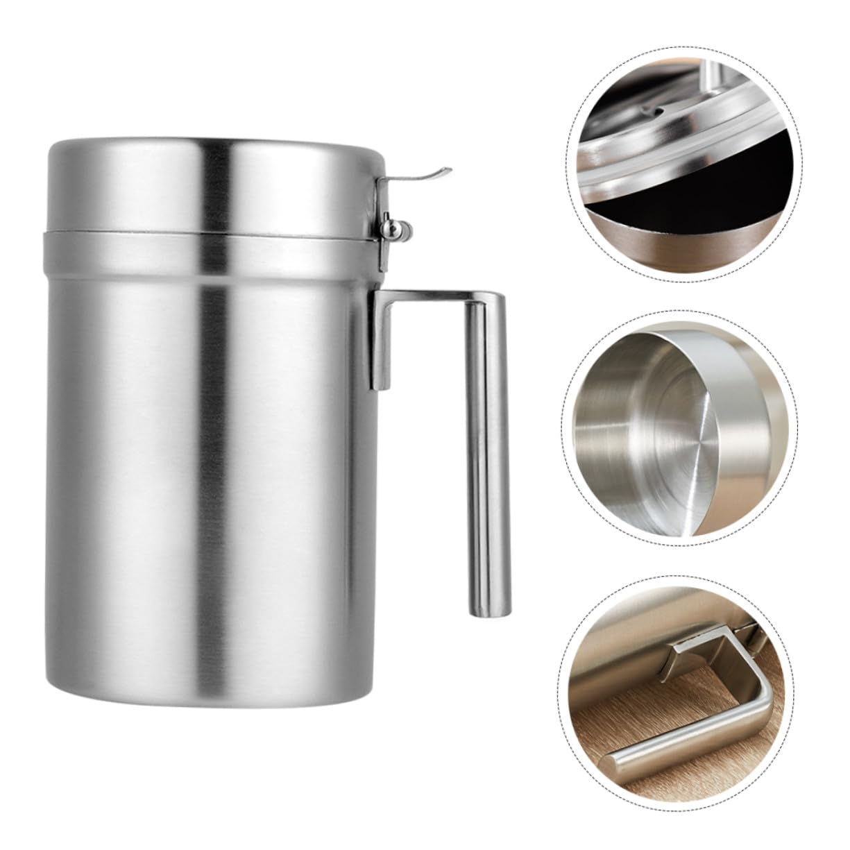 Uonlytech Botella Dispensadora De Aceite De Cocina Acero Inoxidable Vinagrera Aceitera Para Cocinar Restaurantes y Barbacoas