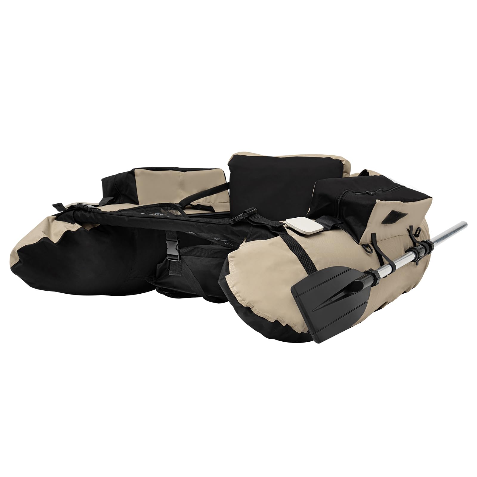 FXEIPOL Inflatable Float Tube 53.5 x 41.3 x 21 Inch Fishing Float Tube 286.6LBS Inflatable Fishing Boat with Hand Air Pump Portable Backpack Float Tube for Fishing, Rafting