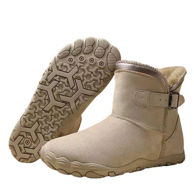 Botas de Nieve Barefoot Mujer Invierno Botas de senderismo Mujer Botas de montaña antideslizantes con forro térmico,Gr.35-45