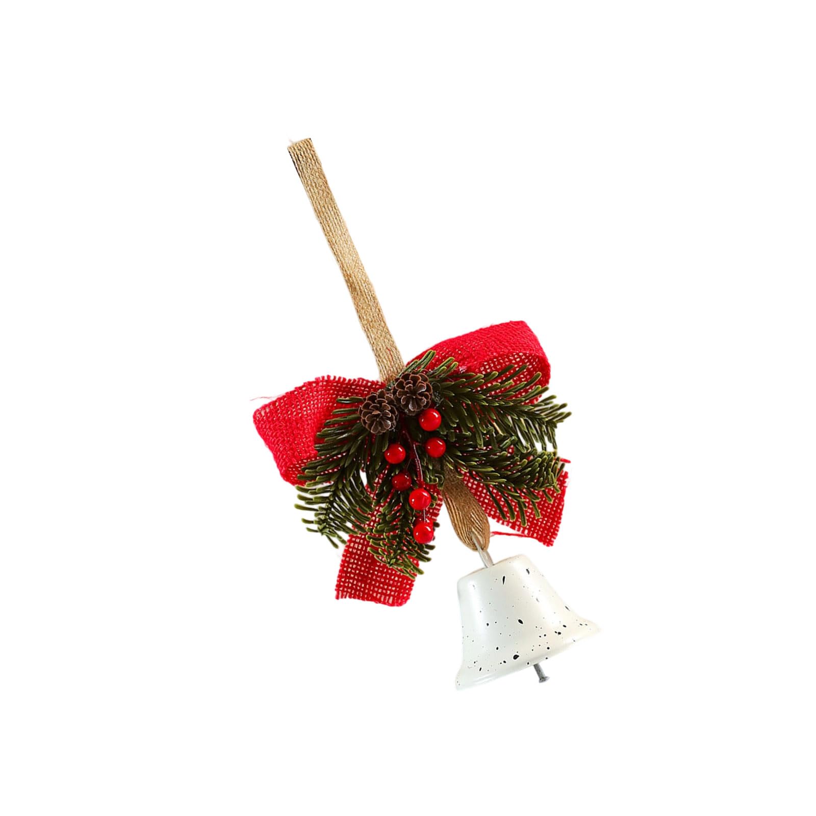 KAQNTUD Christmas Bells for Hanging, Decorative Tree Decorations, Bows for Hanging, for Home, Bells Ornaments, Tree Decorations for Parties, Indoor and Outdoor Use