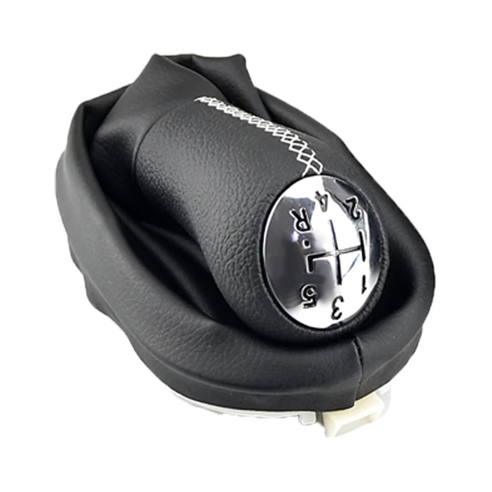 DUFWEHR Shifter Knob for Clio 2 II for Megane for Kangoo 5 Speed Leather Gear Shift Knob Lever Shifter Boot Cover Car Interior Accessories