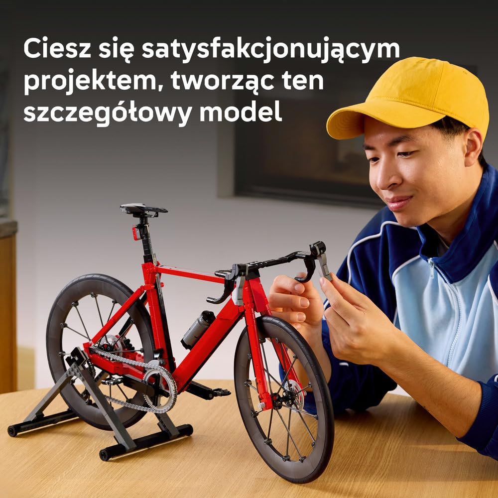LEGO Icons Rower szosowy 11380 | Model roweru, zestaw konstrukcyjny dla dorosłych, prezent dla fana kolarstwa, upominek dla rowerzysty, 1015 elementów