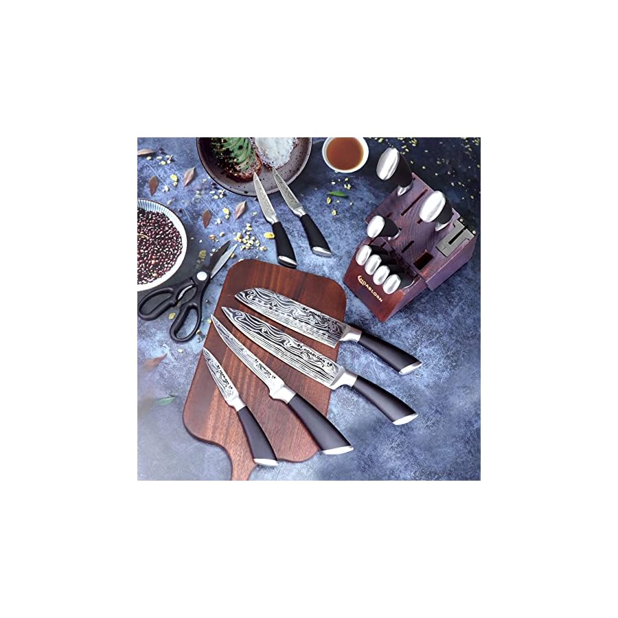 Knife-Set-for-Kitchen-Knife-Set-with-Block-15Pcs-Professional-Stainless-Steel-Knife-Set-with-Wooden-Block-for-Chefs-Family-Damascus-Knife-Sets-for-Housewarming-Wedding-Gift Knife Set for Kitchen Knife Set with Block HOABLORN 15Pcs Professional Stainless Steel Knife Set with Wooden Block for Chefs Family, Damascus Knife Sets for Housewarming Wedding Gift