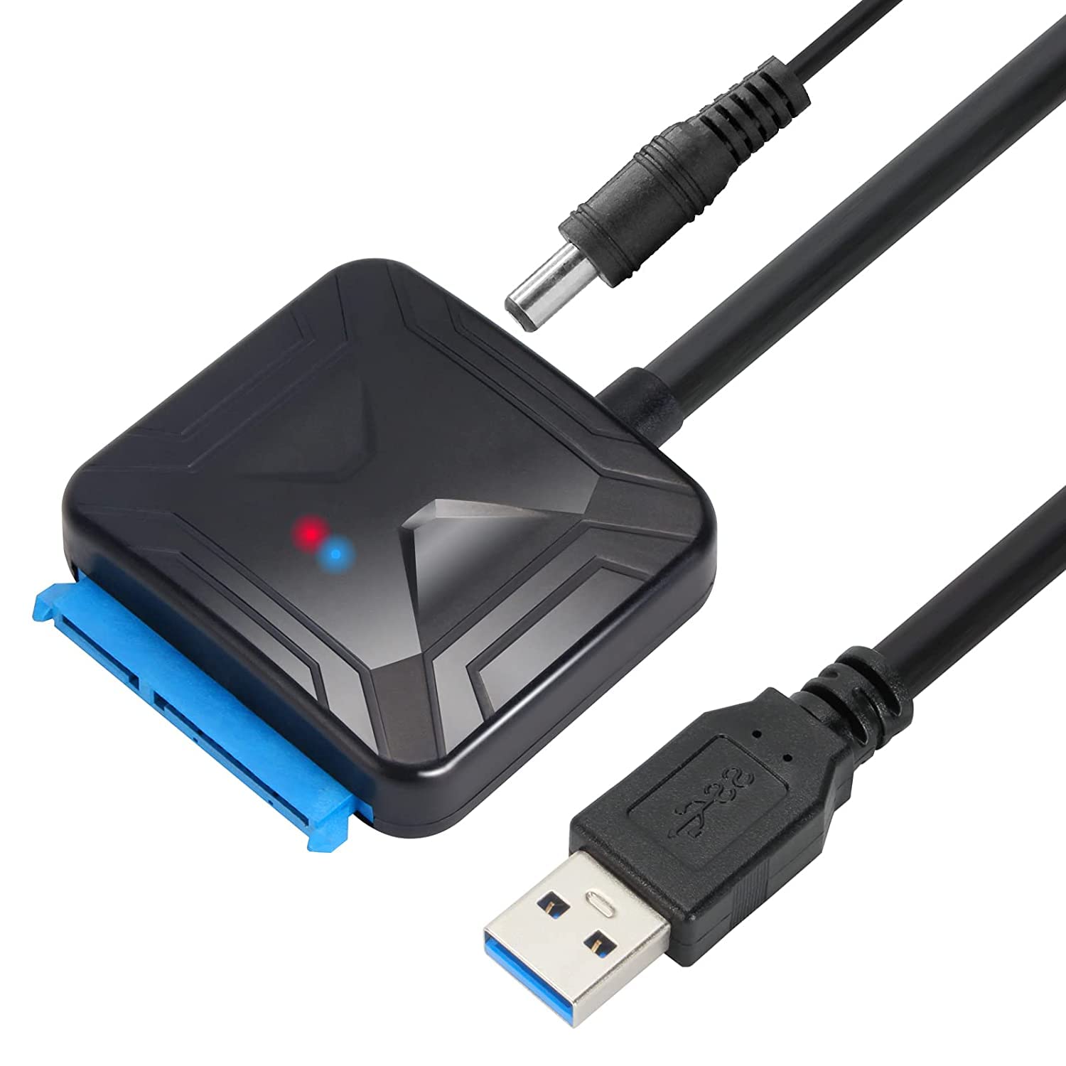 SPIN CART USB 3.0 To SATA Cable Adapter for 3.5 2.5 Inch SSD HDD SATA III Hard Drive Disk, with External 12V/2A Power (B0BS9T7CFR) Amazon Price History, Amazon Price Tracker