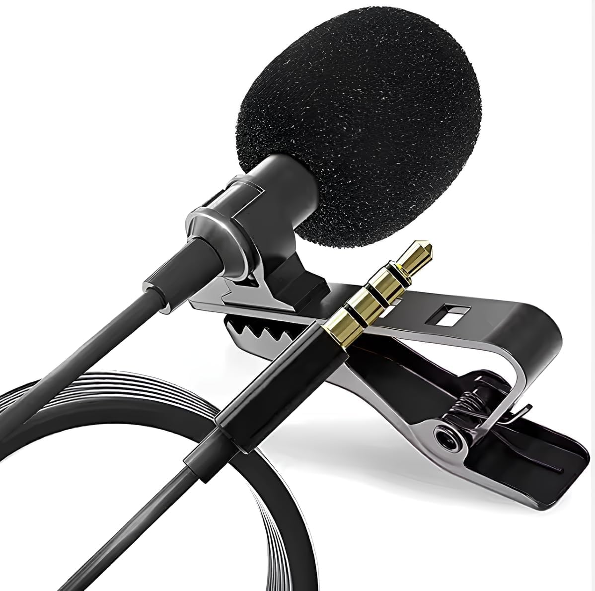 3.5mm Clip Microphone for YouTube | Collar Mike for Voice Recording | Mic Mobile, PC, Laptop, Android Smartphones, DSLR Camera Microphone-image-44