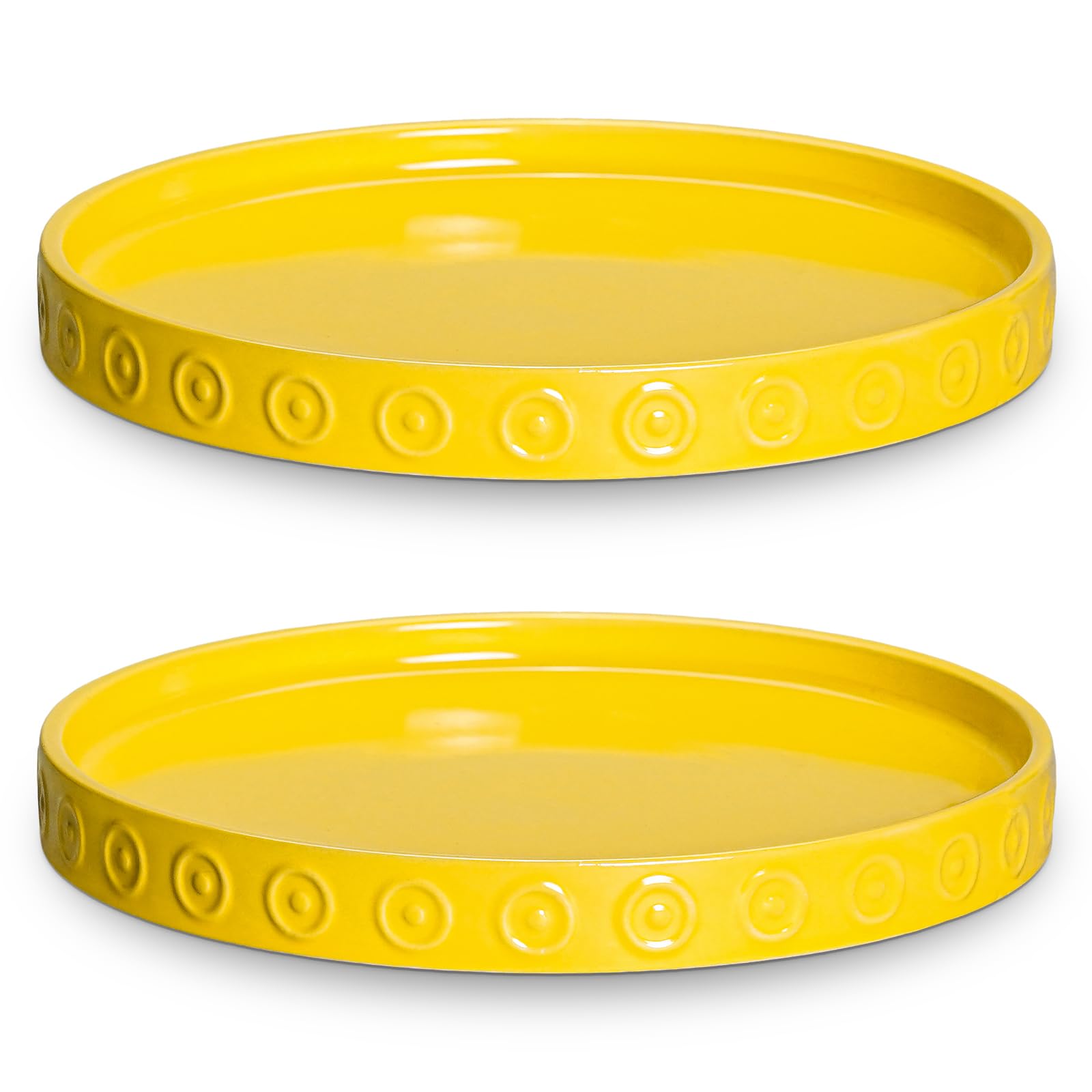 Cream White Plant Saucers - Drainage Trays -19 Cream White Plant Saucers - Drainage Trays -19