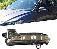 Vista 9 de Compatible con Ford Fusion 2013-2020 con vista lateral derecha del pasajero, luz intermitente con espejo intermitente