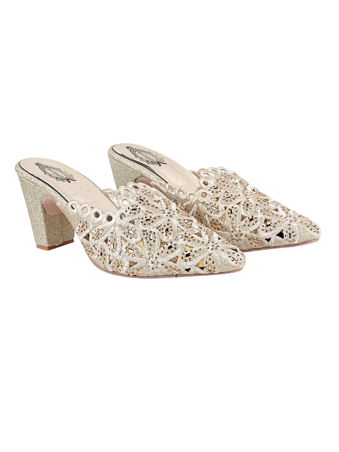 Shoetopia Women's Block Heel Pumps