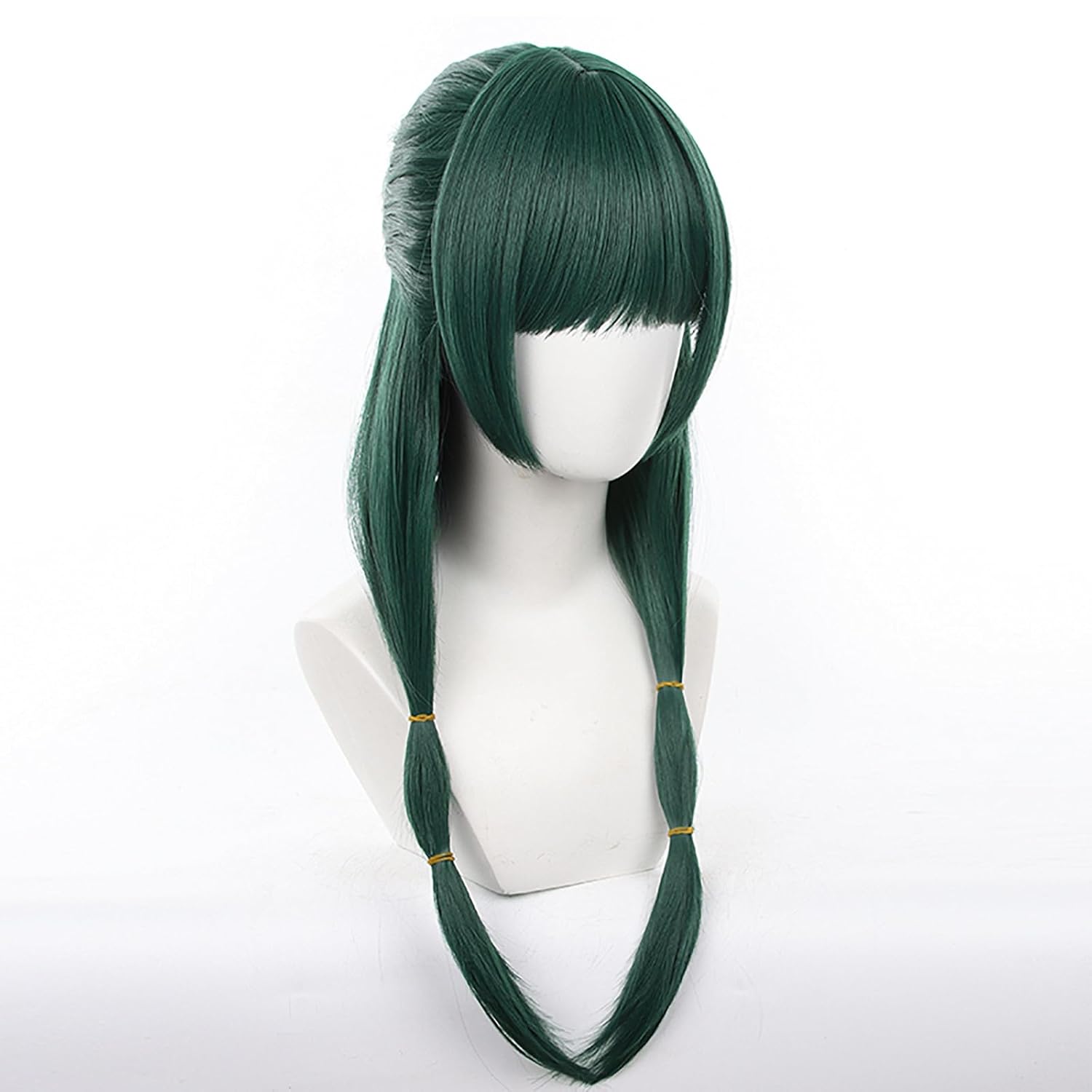 XiongXiongLe Anime Role Cosplay Wig マオマオ Women Costumes Dark Green Long Hair Wigs with Cap Wig for Adult Cos Party Christmas Halloween Daily Wear - Image 4