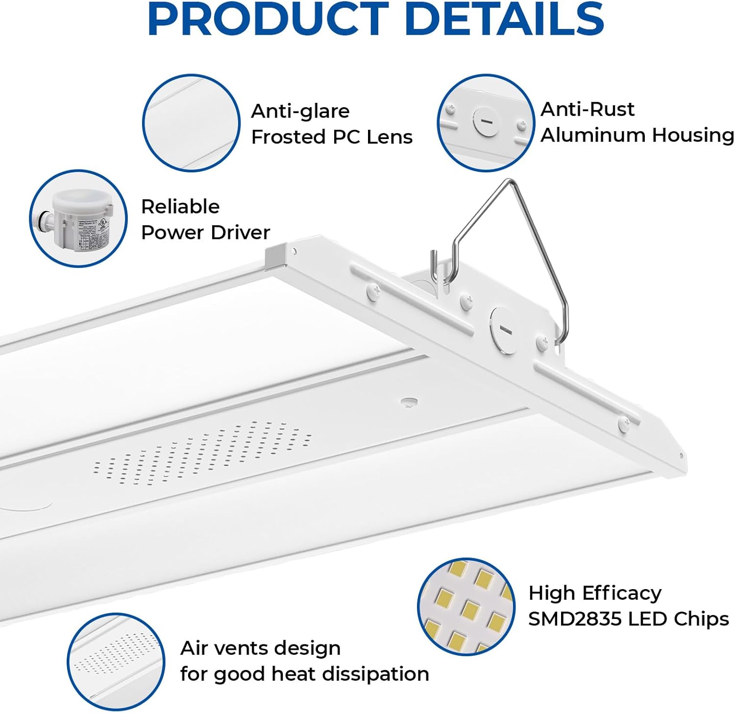 CINOTON 210W Linear High Bay Light and 165W/110W/80W Linear High Bay Light
