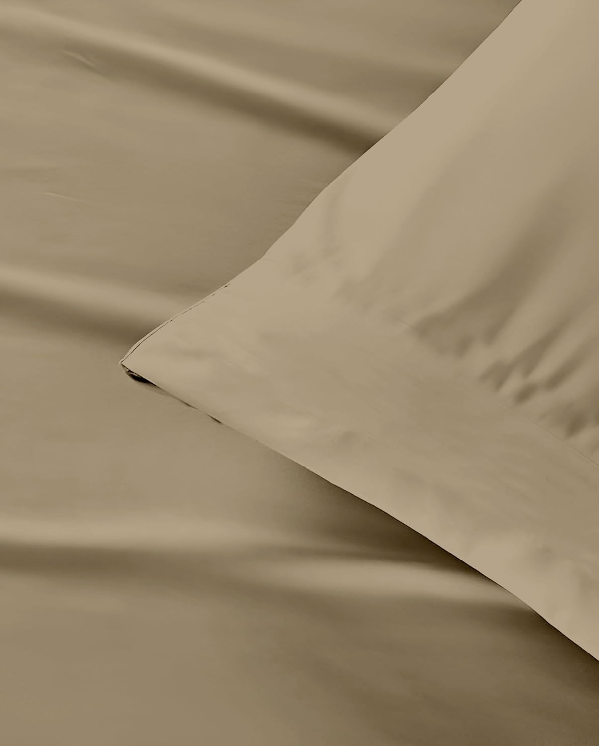 6 Piece Sheets Set Wyoming King Egyptian Cotton 1000 Thread Count 14 Inches Deep Pocket Breathable for RV Mattress Camper Sheets - Taupe