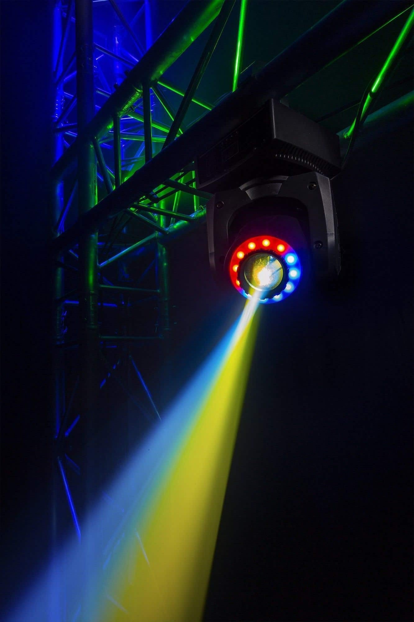 BeamZ Panther 35 - Moving Head LED und 35W LED - Vielseitiger und leistungsstarker DMX Movinghead, 7 Gobo Rad, Lichtshows, Discolicht Partylicht, DMX Licht, DJ Lichtanlage, Bühnenlichteffekt