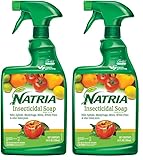 NATRIA Insecticidal Soap, Ready-to-Use Garden Bug Treatment, Insect Killer for Indoor and Outdoor Plants, 24 Ounce (Pack of 2)