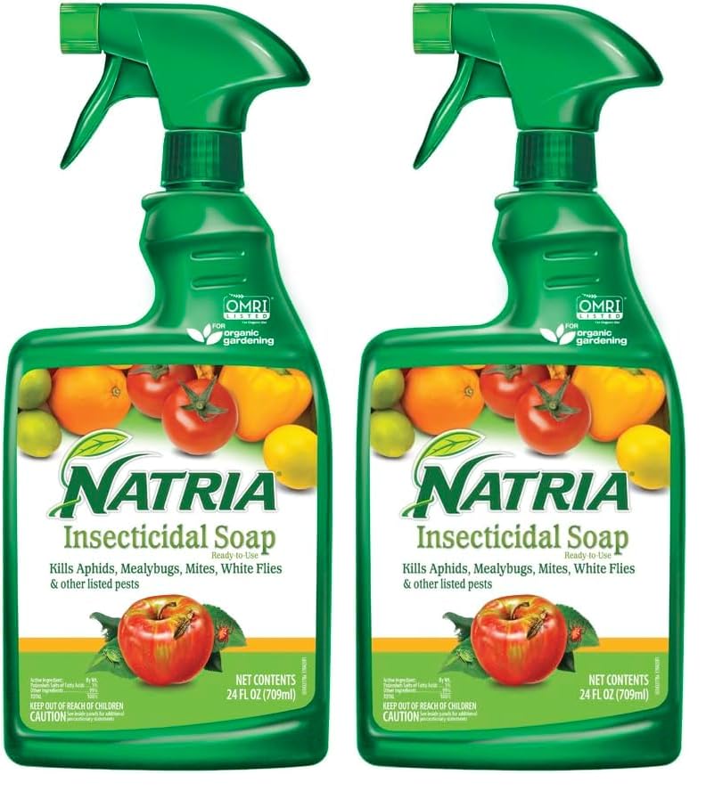 NATRIA Insecticidal Soap, Ready-to-Use Garden Bug Treatment, Insect Killer for Indoor and Outdoor...