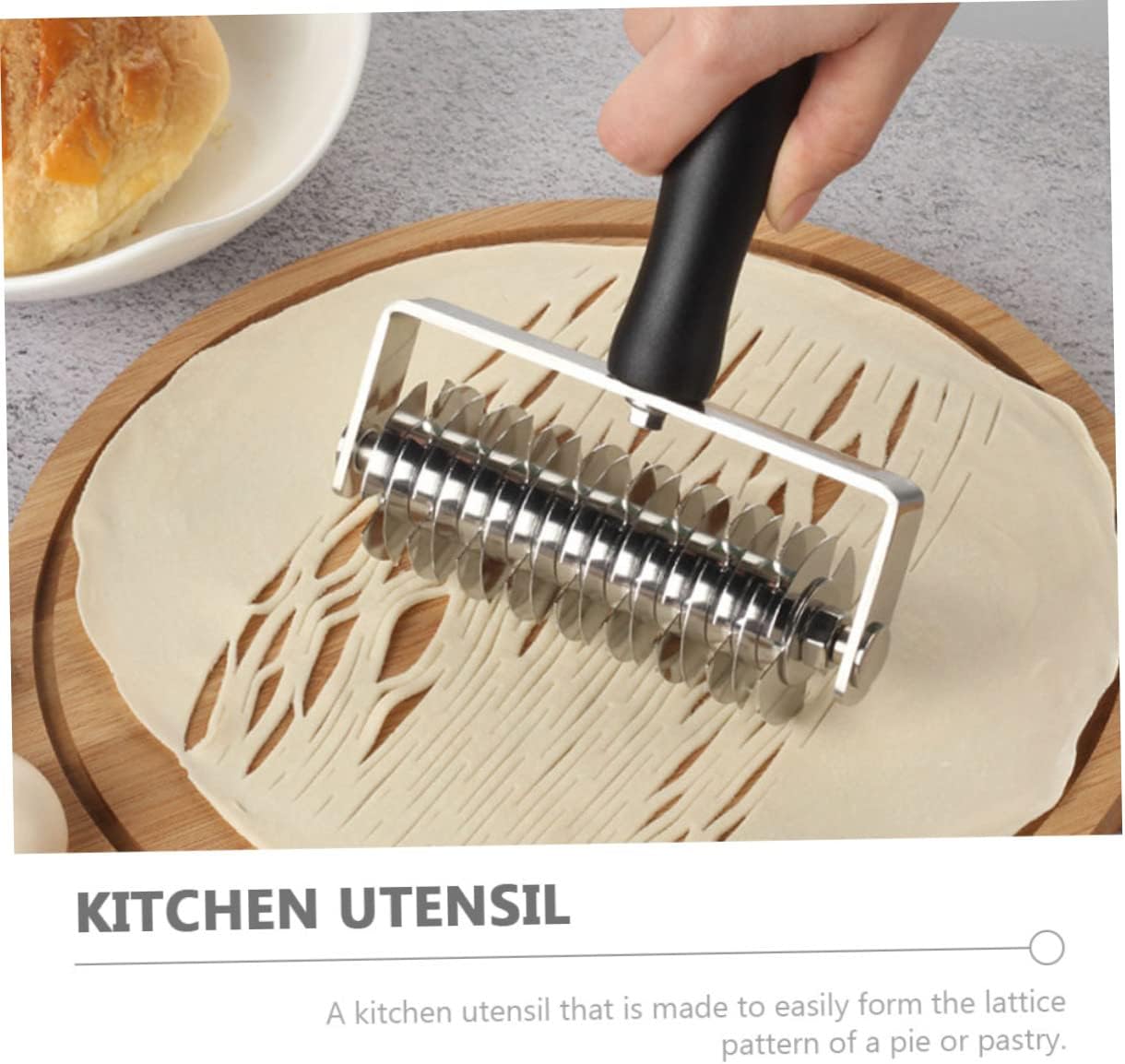 LIFKOME 1pc Lattice Roller Cutter for Baking Multi-functional Kitchen Tool Pizza Cookies Cakes for Home Bakers