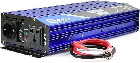 BSD Onduleur de Tension Sinusoïdale Pure 24V/230V - 2000W/4000W avec Port USB pour Camping-Car et Équipements Électriques
