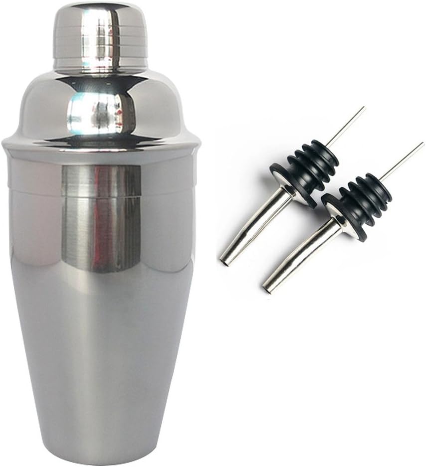 SIPLIV 18oz/ 550 ml Professional Cocktail Shaker with 2
