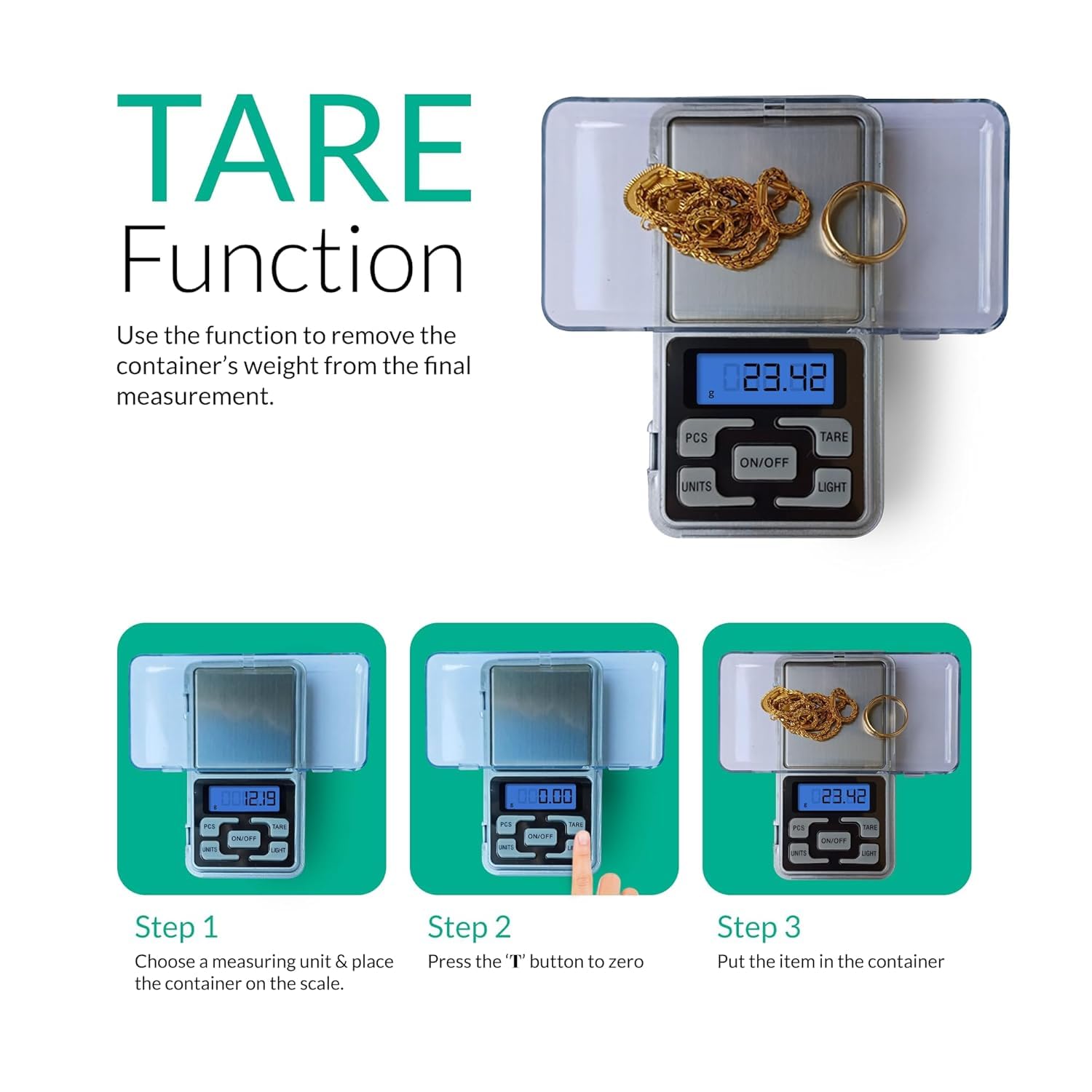 Digital Jewellery Scale - 0.01g Precision -7