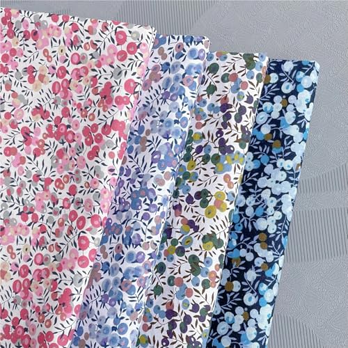 Tissu coton pour robe d'été fluide popeline imprimé floral