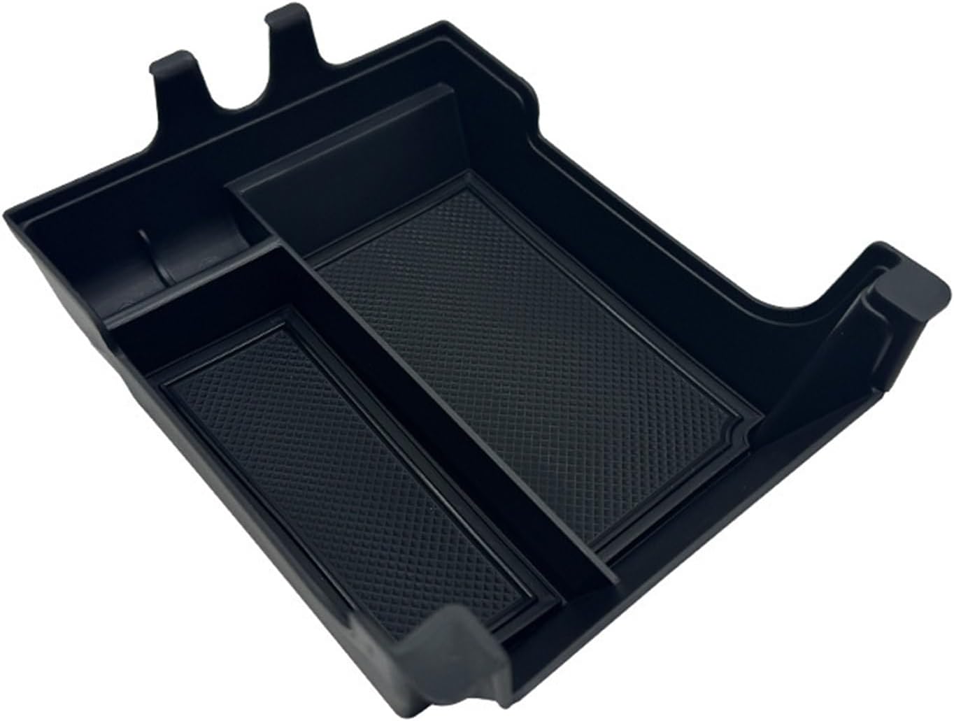 Car Glove Box Organizer Fit for 21-24 Ford Edge Armrest Storage Box Central Control Accessories Durable(Black)