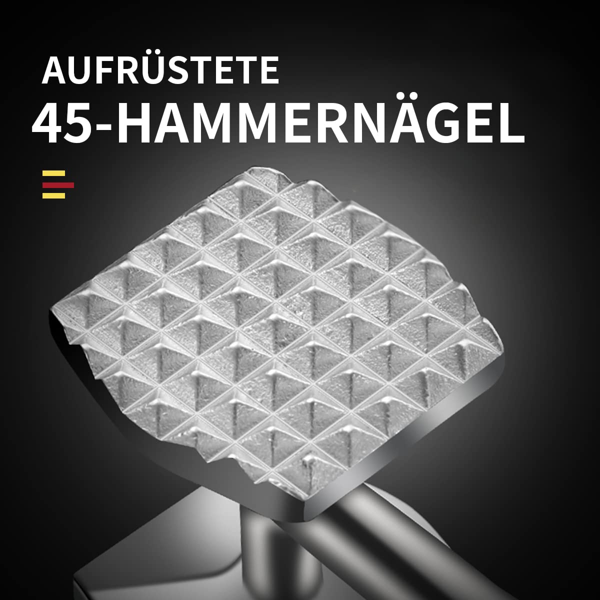 AMOZO Fleischhämmer-Fleischklopfer Edelstahl Spülmaschinenfest-Doppelseitig Schnitzelklopfer für Schnitzel, Koteletts, Steaks– Meat Tenderiser Stainless Steel