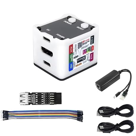 youyeetoo Sipeed NanoKVM Pi Mini Remote Control Operations Maintenance Server, 1TOPS NPU 1GHz C906 RISC-V Linux Single Board Computer, with 100M Network Connection (Full-Paket)