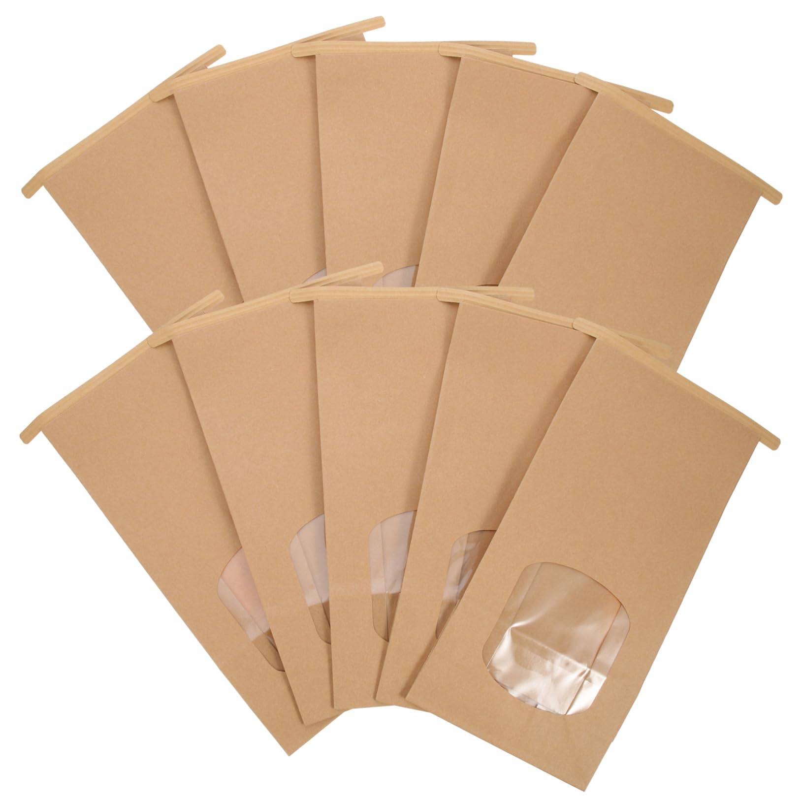 Sacs Pâtisserie en Papier Kraft Premium avec Fenêtre Transparente