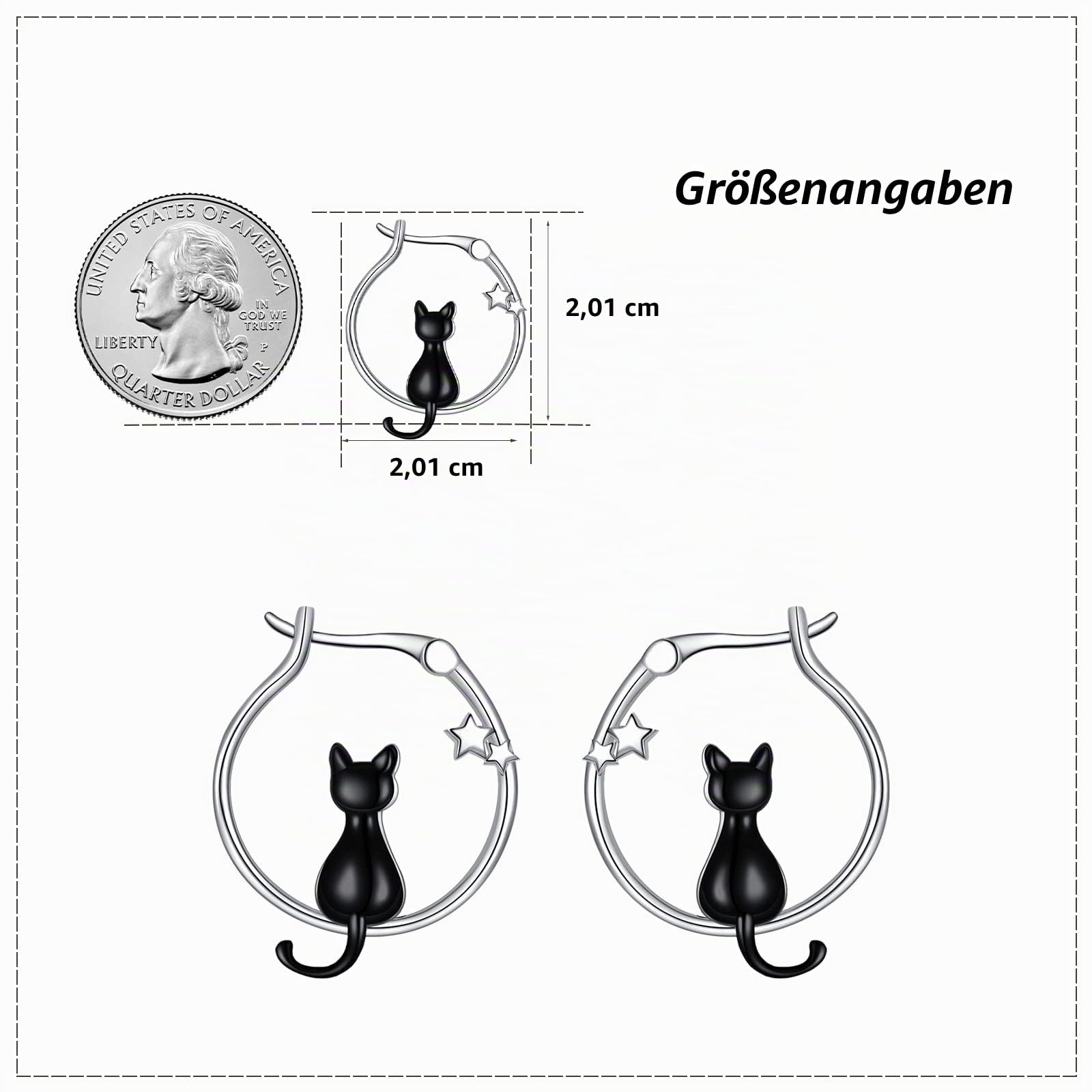Niedliche Tier Ohrringe S925 Sterling Silber Schmuck Geschenke für Frauen Tochter Schwester Ehefrau