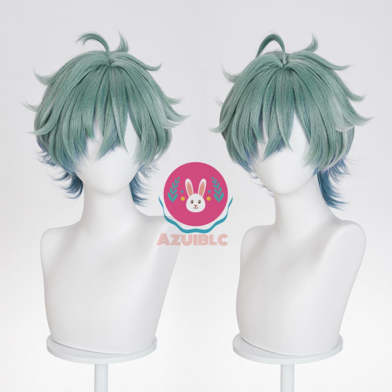 Amazon.co.jp: 【Azuiblc】原神 ローエン コスプレ ウィッグ 緑