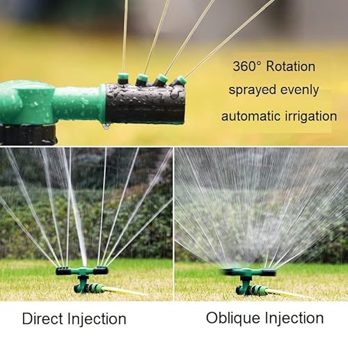 image for Ausale Garden Water Sprinklers 2Pcs Automatic 360° Rotating Lawn Spri