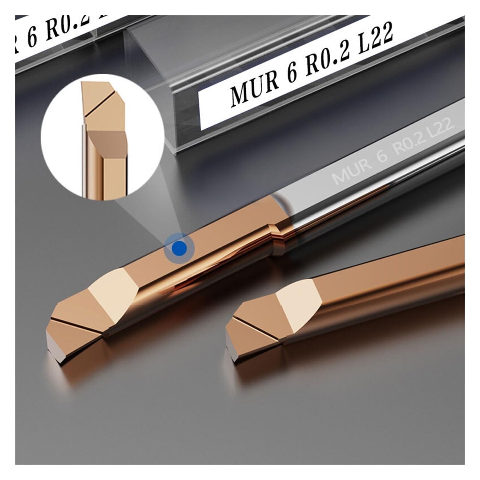 Strumento di alesatura a foro piccolo Fresa in carburo MTR MUR Utensili per tornio a foro piccolo, mini utensile per foratura, per acciaio, 1 pezzo (MUR 8R0.2 L30)