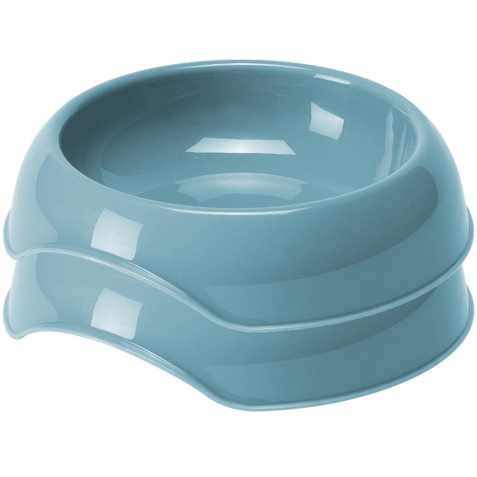 DOG CENTRE 2 x Blue 0.2L Pet Dog Feeding Water Bowls, Portable Puppy Dishes