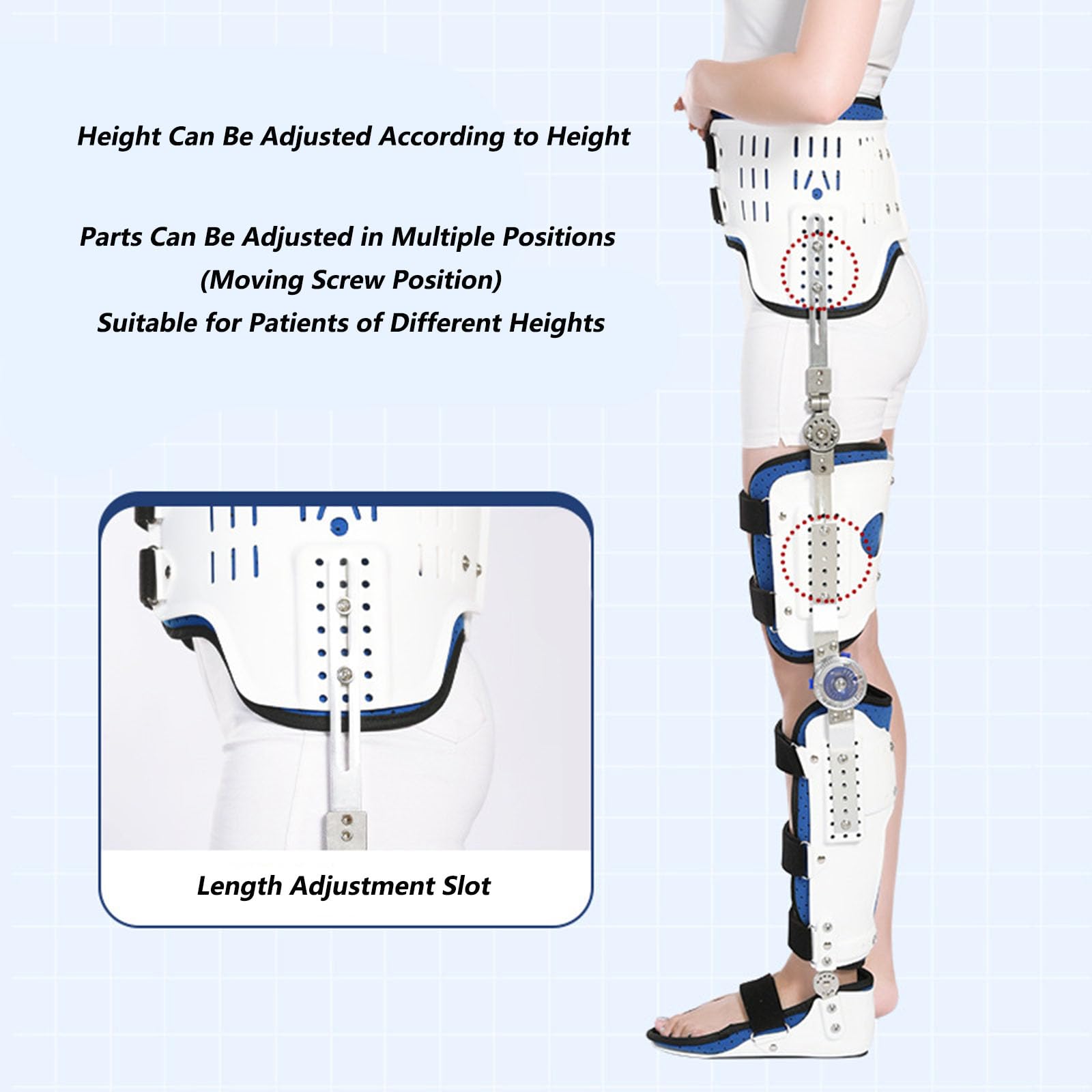 Ortopedyczny Stabilizator Stawu Biodrowego, Regulowany, Zawiasowy Stabilizator Stawu Biodrowego, Stabilizator Stawu Kolanowego I Kostki, Wytrzymały Stabilizator Stawu Biodrowego I Kostki, Sprzęt Do R