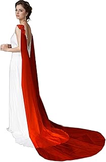 Wedding Cape for Bride,Tulle Cape Veil Floor Length Veil Cloak for Wedding Dress